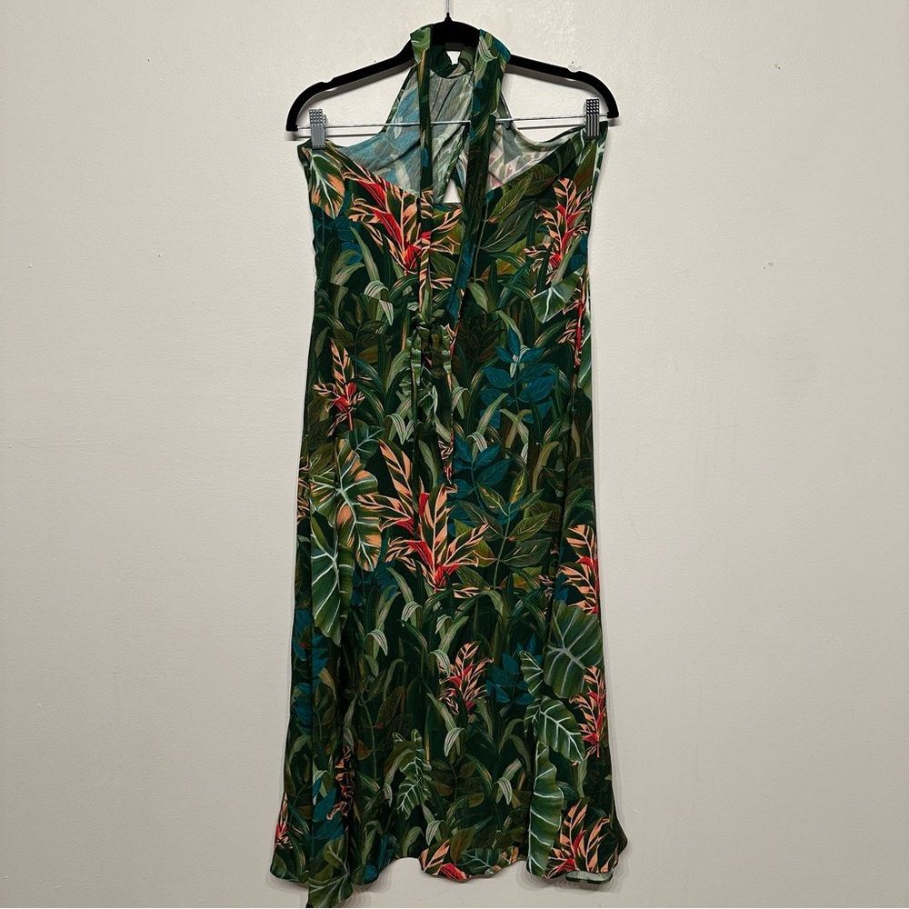 NWT Farm Rio Anthropologie Foliage Jungle Cutout Dress - Picture 6 of 12